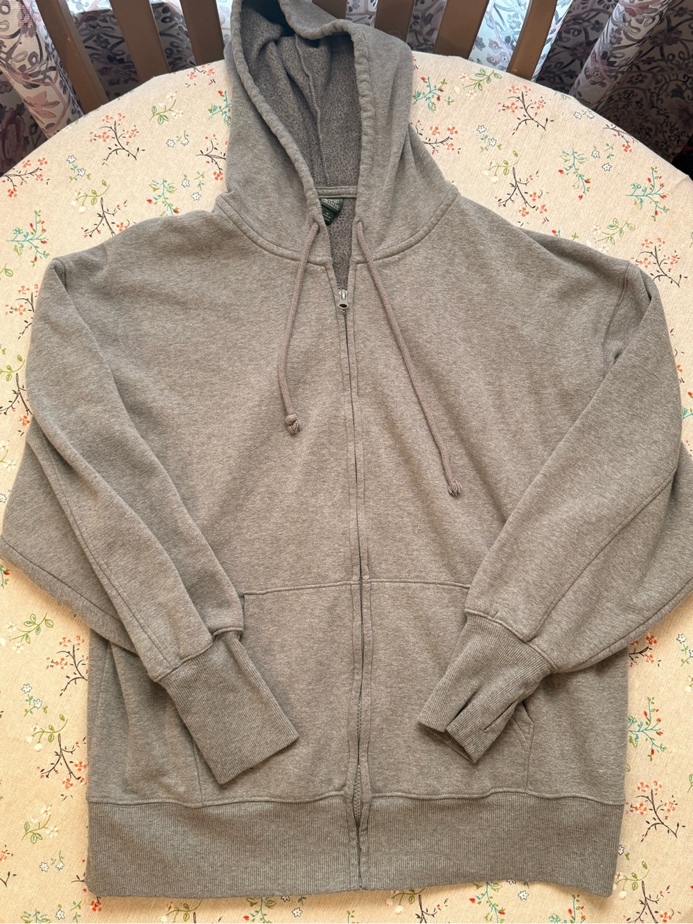 wild fable Gray Full-Zip Hooded Sweatshirt